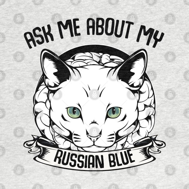 Russian Blue Cat by Lumio Gifts